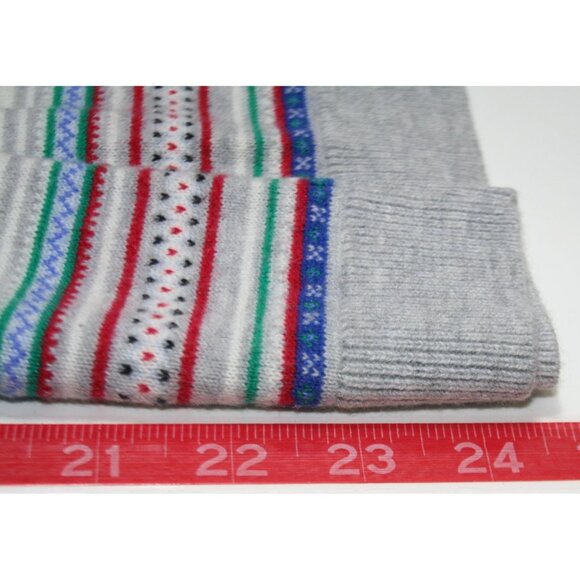 Talbots Fair Isle Striped Cardigan Sweater Womens XL Wool Blend Preppy Classic - Picture 6 of 7
